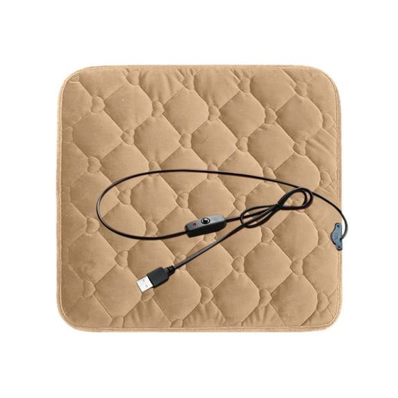 17.7x17.7Inch Stadium Seat Heating Pad, Battery Heated Outdoor Chair Cushion for Camping,Stadium,Office or Home