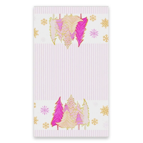 17.7x26 Inch Christmas Themed Decorative Towels - Festive Santa/Tree Pattern Kitchen Washcloth, Absorbent Multi-Use Bath Hand Towel & Sports Towel