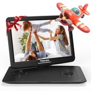 17.9 Portable DVD Player-With 15.6 HD Swivel Screen,, 6 Hours Rechargeable Battery, Support CD/DVD/USB/SD Card/Sync TV Car Charger