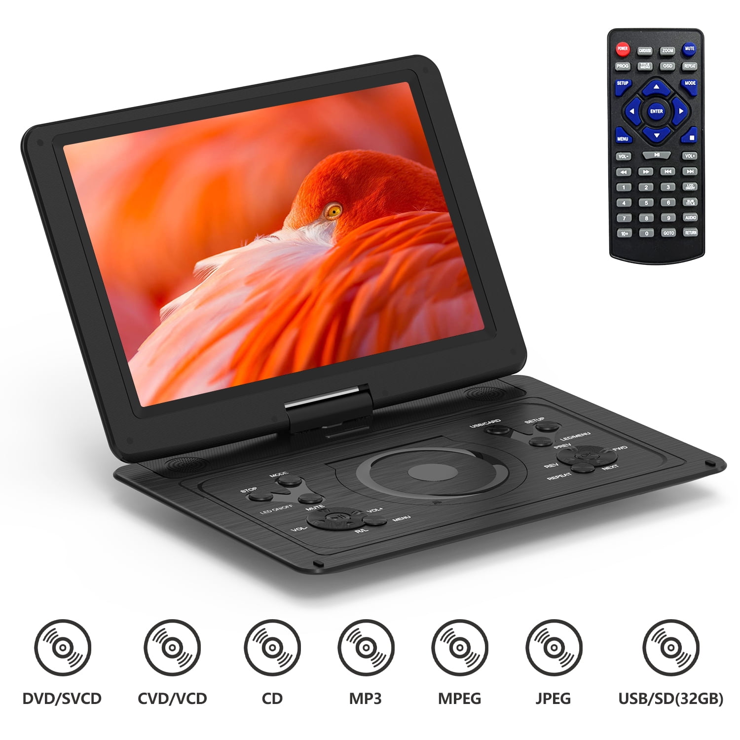 11 Portable DVD Player for Kids with 9.5 inch HD Swivel Screen, Car  Headrest