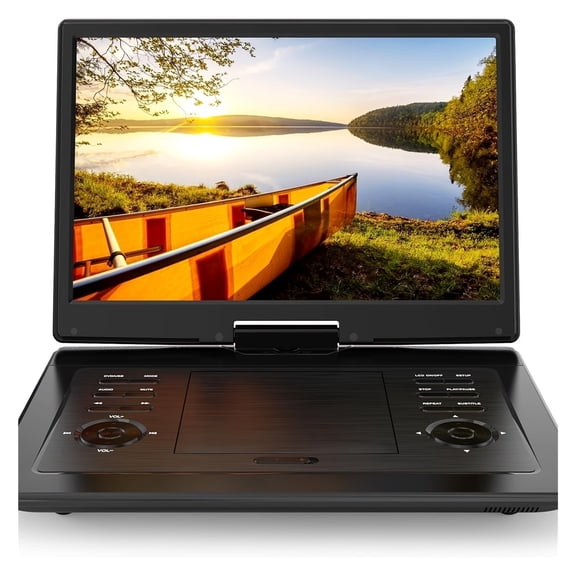 17.9" Portable DVD Player with 15.6" Rotatable Swivel Screen Home and Travel ,Compatibility