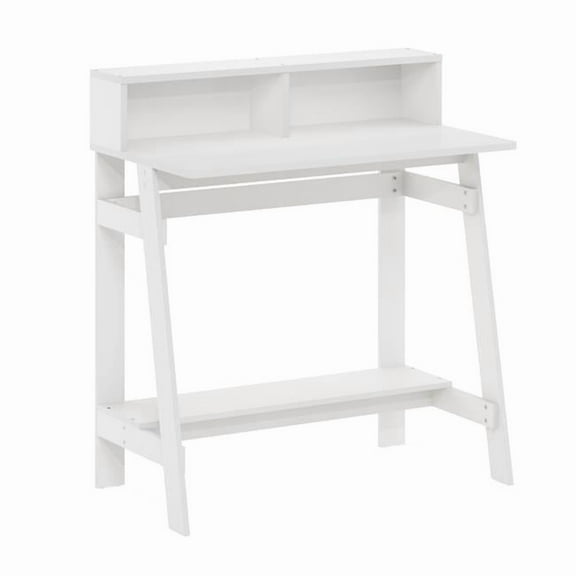 17.9 x 31.6 x 35.5 in. Simplistic a Frame Computer Desk, White
