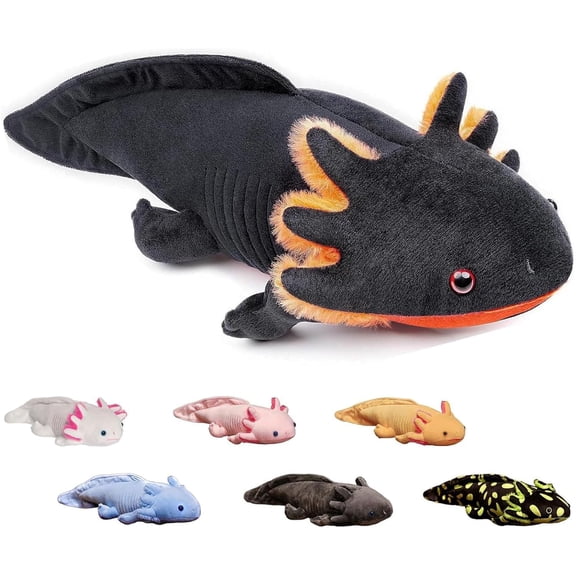 17" Axolotl Stuffed Animal Doll, Cute Axolotl Stuffy for Boys and Girls, Salamander Plush Doll for Home Decorction, Ideal Birthday and Christmas Gift