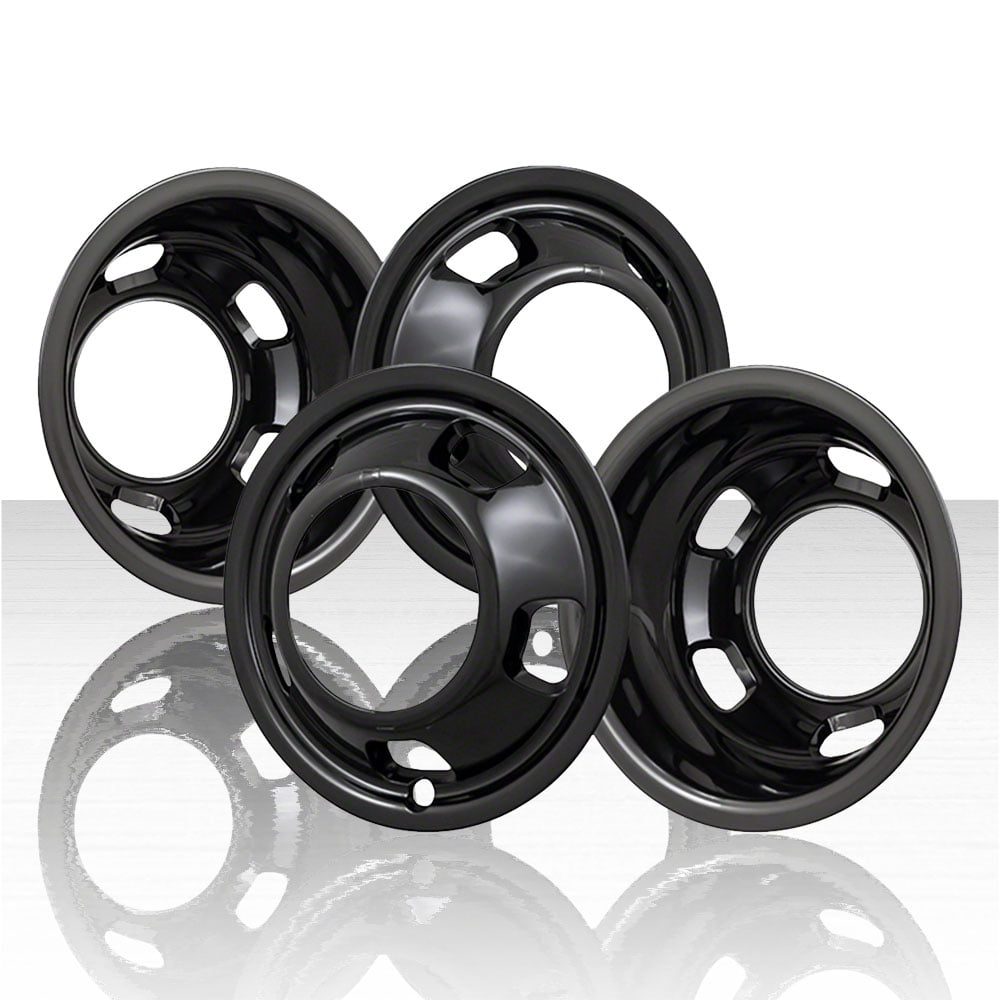 17 BLACK Dually Wheel Simulators Dual Skins Covers For 03 17 DODGE RAM 17-black-dually-wheel-simulators-dual-skins-covers-for-03-17-dodge-ram