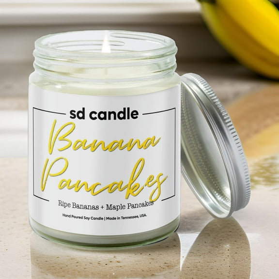 #17 | Banana Pancakes Scented Candle - 9/16oz 100% All-Natural Handmade Soy Wax Candle
