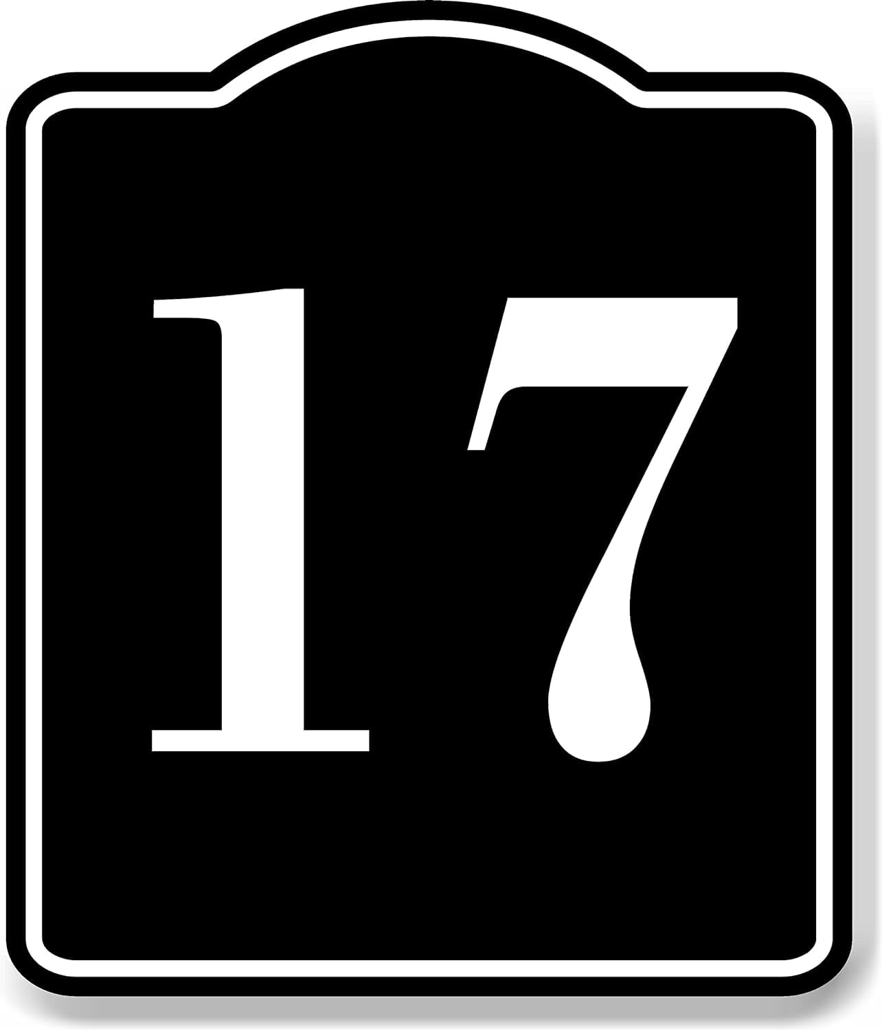 17-bay-garage-door-plate-field-lane-gate-number-black-aluminum