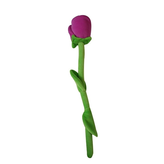 17" Bendable Stuffed Rose Plush Flower Around 42.5 cm - Purple