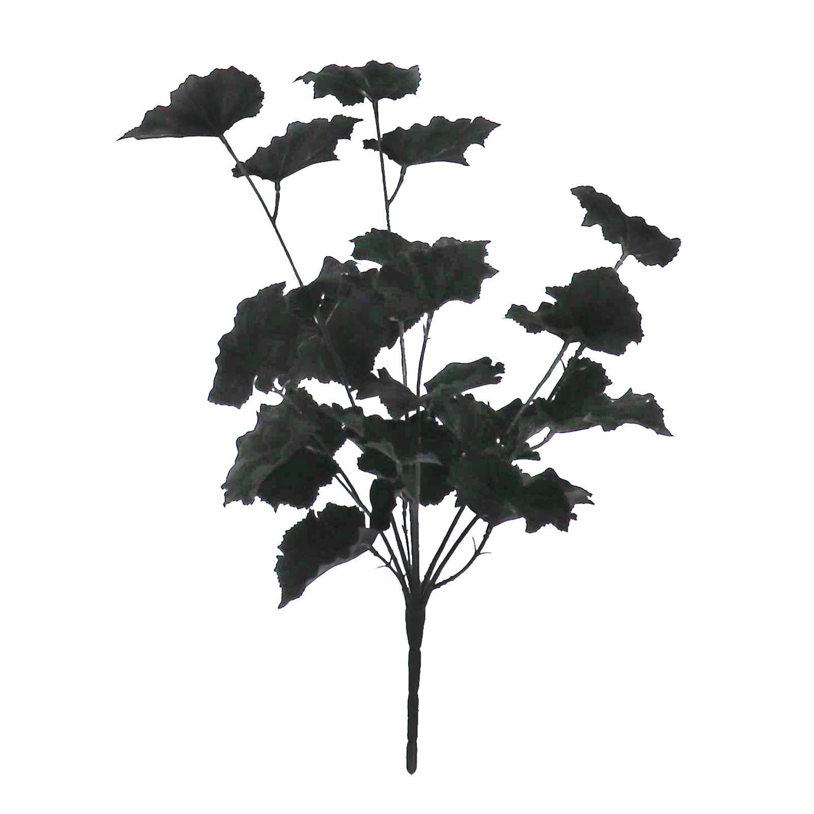 17" Black Foliage Bush by Ashland-Halloween Florals for Crafting and Decoration