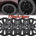 thumbnail image 1 of 17" Black Hubcaps/Wheel Covers for Most Cars,Set of 4 Snap on Car Truck SUV Hub Cap,ABS Material, 1 of 8