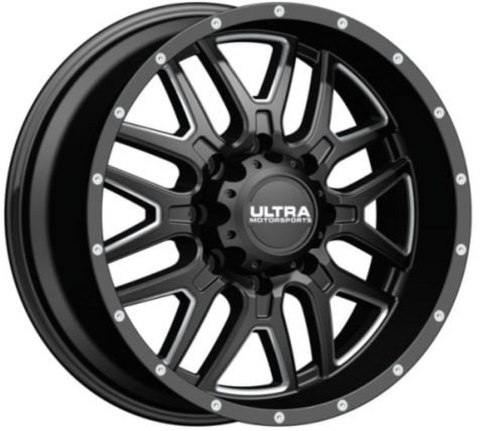 17" Black With Natural Accents Hunter 203 Wheel by Ultra Wheel 203-7984BM+18