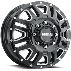 17" Black With Natural Accents Hunter Dually 003 Wheel by Ultra Wheel 003-7692FBM