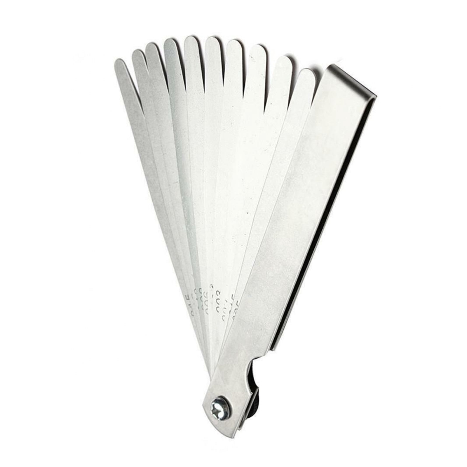 17 Blades Feeler Gauge High Precision Metric Thickness Gauge Foldable Stainless Steel Gap Gages Blades Feeler Measurements Tool ,Easy to Use