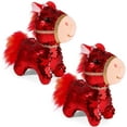 17 CM 2026 Chinese New Year Plush Horse Animals Lucky Mascot Plushes ...