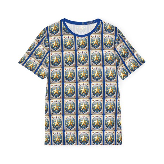 17-Card Deck Graphic T-Shirt, Art Design Poly Shirt, All Over Print Graphic Tee, Playing Cards T-Shirt, Playing Cards Tees