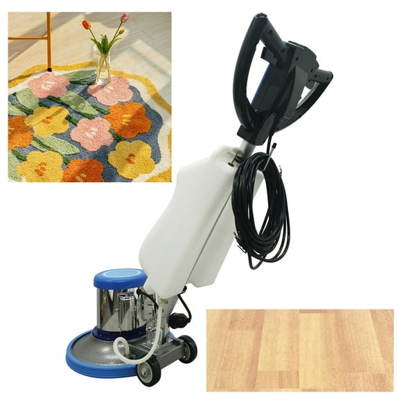 17" Carpet Floor Cleaning Polishing Brushing Machine Blue Commercial Household Multifunctional