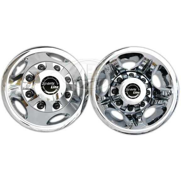 17" Chevy GMC Silverado 3500 ABS Chrome Plated Wheel Simulator Set 2011~Newer