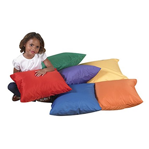 17" Cozy Pillows - Primary Set of 6