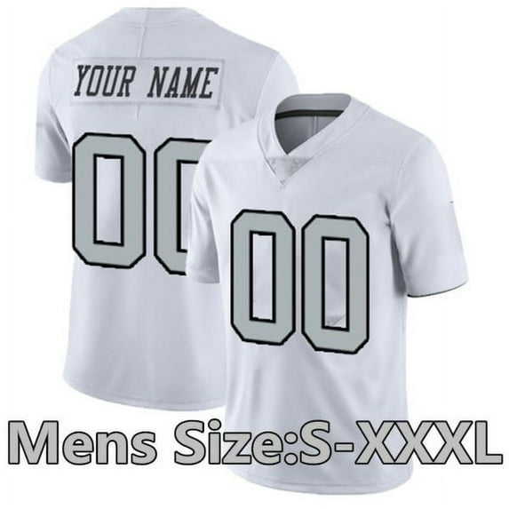 17 Davante Adams 98 Maxx Crosby Darren Waller Custom Football Jersey 4 Derek Carr Josh Jacobs Hunter Renfrow Johnathan Abram Cliff Branch Chandler Jones Nate 4XL 5XL