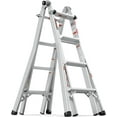 thumbnail image 1 of 17 FT Aluminum Multi-Position Foldable Ladder, 5-in-1 Extension Ladder with Wide Anti-Slip Steps & Secure Hinge Locks for Home Indoor Outdoor Professional Use, 250 lbs Rated., 1 of 18