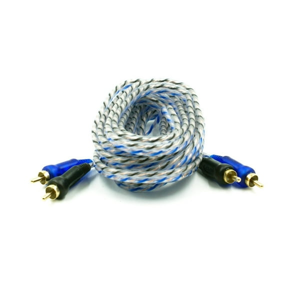 17 Feet Male to Male Premium 100% Copper RCA Car Stereo Audio Home Amp Cable