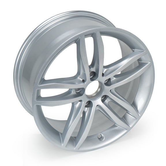 17" Front Wheel Rim 17x7.5-inch 5 Lug Silver, for Mercedes Benz C250 C300 2012-2014, Replacement Alloy Rim