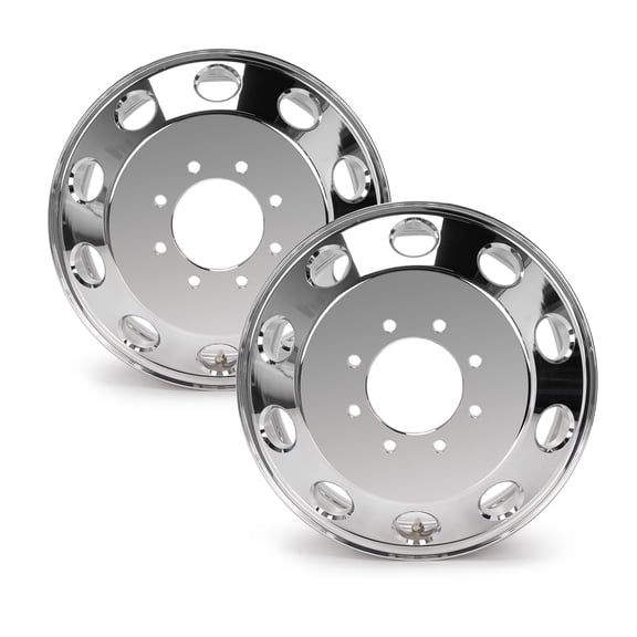 17" Front Wheel Rim for 2011-2018 Dodge Ram 3500 Dually, Set of 2 Polished Alloy Replacement Rims for ALY02414U80N