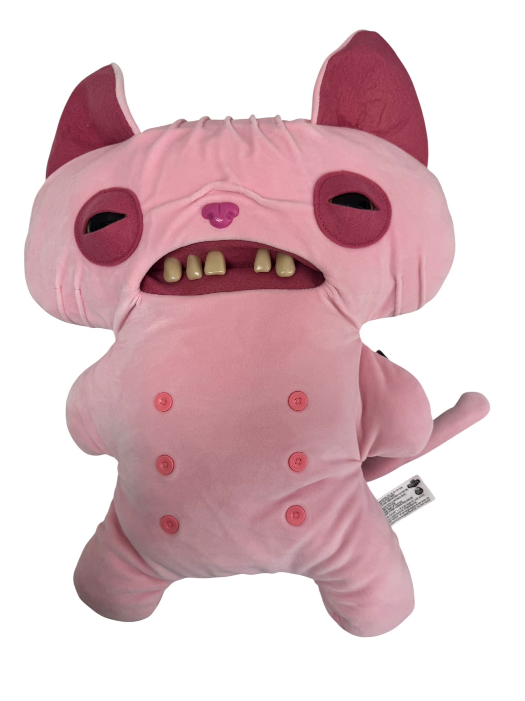 Fuggler Plush Sphinx Cat 17 Inch Pink With Colorful Underwear Fuggler Plush Sphinx Cat 17 Inch Pink With Colorful Underwear