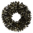 thumbnail image 1 of Tinsel Wreath, Black and Gold, 20", Graduation by Way To Celebrate, 1 of 4