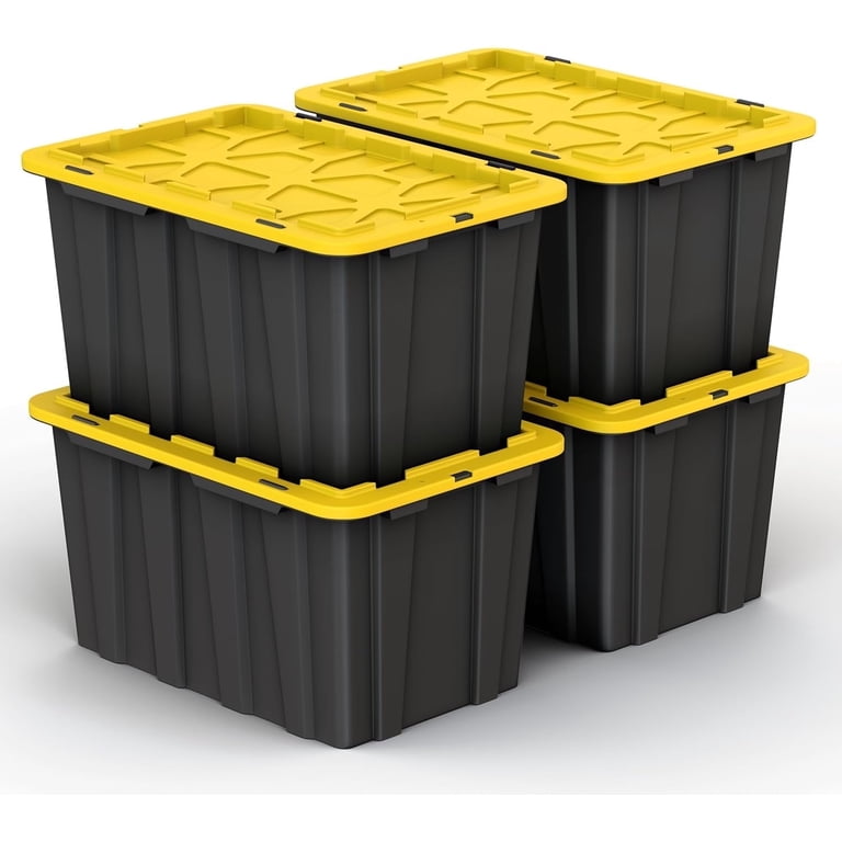 Lifetime Appliance Parts 17 Gallon Snap Lid Storage Bin Set of 4