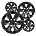 thumbnail image 1 of 17" Gloss Black Wheel Skins Set Compatible with 2019-2025 GMC Sierra 1500, 2019-2021 Chevrolet Silverado 1500, 2022-2025 Silverado 1500 Custom, RST, LT, ZR2, High Country Impostors, 1 of 4