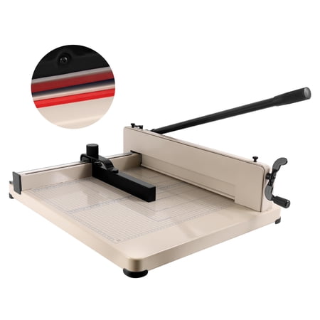 17" Guillotine A3 Paper Cutter, Heavy Duty, 400 Sheet Capacity, Precision Cutting, Security Lock, Rotary Paper Trimmer for Home, Small Businesses, Creative Work