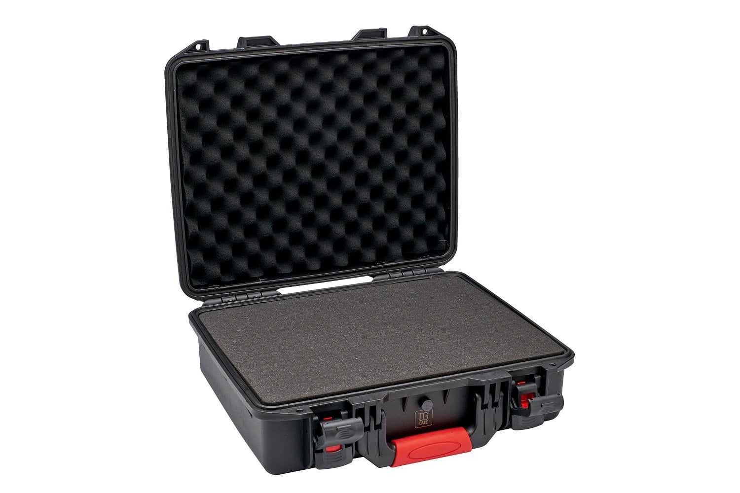 17" Hard case with cubed foam inside for laptop etc - DGCASE@50-02 | int: 15.35 x 10.43 x 5.13 in