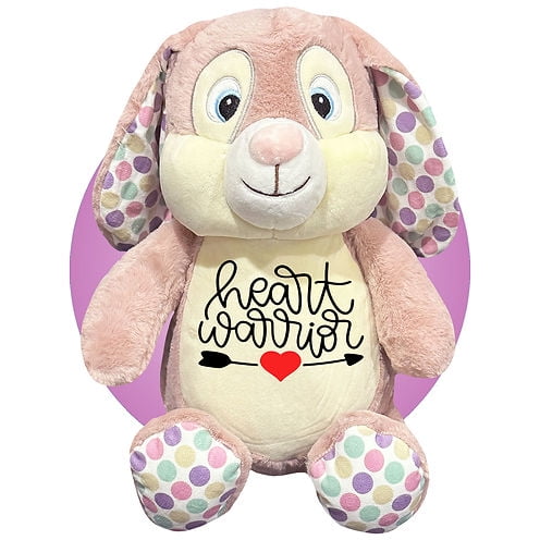 17" Heart Warrior Stuffed Animal - Heart Surgery Gift for Kids - Removable Cover for Easy Washing