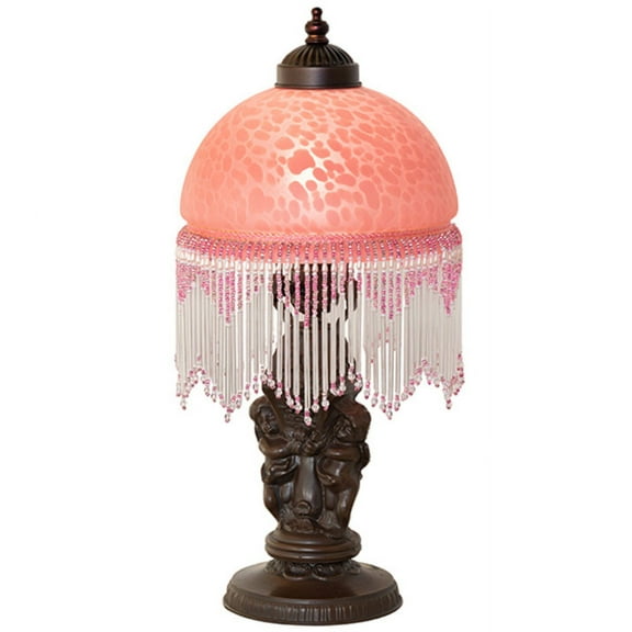 17" High Roussillon Cherub With Lantern Mini Lamp