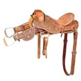 thumbnail image 1 of 17" Hilason Classic Series Hand-Made Rodeo Bronc American Leather Saddle, 1 of 8