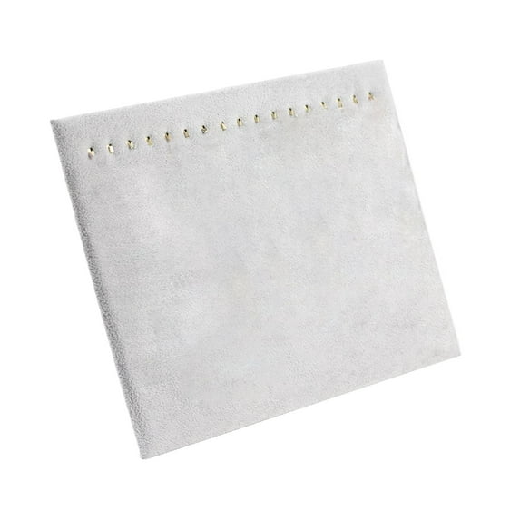 17 Hooks Necklace Display Rack, Bracelets Chains Display Storage Rack For Chains grey velvet