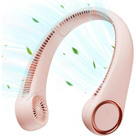 17-Hour Neck Fan - Rechargeable Hands-Free 360° Cooling, Quiet Wearable Fan - Portable Summer Essential for Travel, Outdoor - Great Gift for Adults & Teens