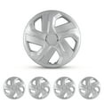 thumbnail image 1 of 17" Hubcaps Universal Wheel Rim Covers, [Only Fit Iron Hub & Steel Wheel] Heavy Duty PP Material, Install Using Original Screws (17 Inch Set of 4, Silver Lacquer), 1 of 8