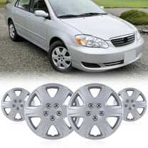 17" Hubcaps for 2014-20 NISSAN ROGUE Wheel Rims Cover Snap-On Installation Set of 4 ,ABS PC Material (17-Inch, Black Lacquer）