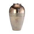 thumbnail image 1 of Elegant Glass Vase with Metallic Finish - Modern Decorative Accent for Home, Office, Bedroom, or Living Room Decor - 17" Tall, Gold, 1 of 13