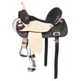 thumbnail image 1 of 17 In Flex Tree Western Horse Saddle American Leather Trail Barrel By Hilason, 1 of 8