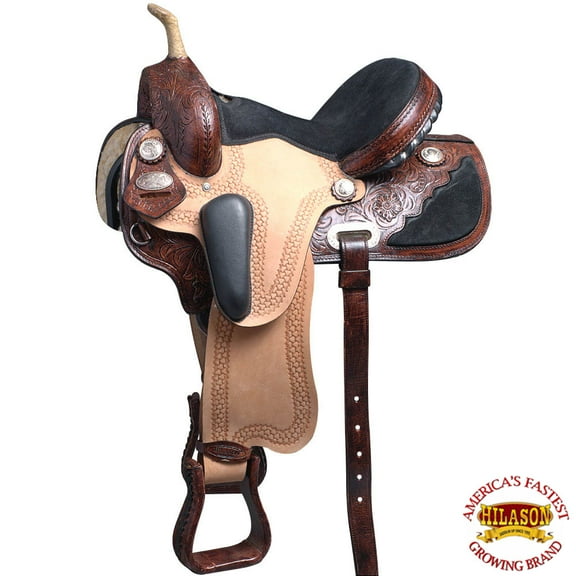 17 In Flex Tree Western Horse Saddle American Leather Trail Barrel Racing By Hilason