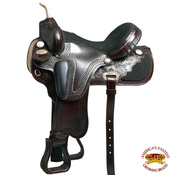 17 In Flex Tree Western Horse Saddle American Leather Trail Barrel Racing By Hilason