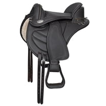 17 In Horse English Treeless Saddle Hilason Endurance Trail Leather