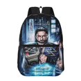 thumbnail image 1 of 17 In Roman Wres-Tler Reign Backpack with Front Pocket Large Capacity Travel Bookbag Travel Laptop Bag for Men Women, 1 of 8