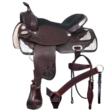 17 In Western Horse Treeless Saddle American Leather Trail Barrel Tack