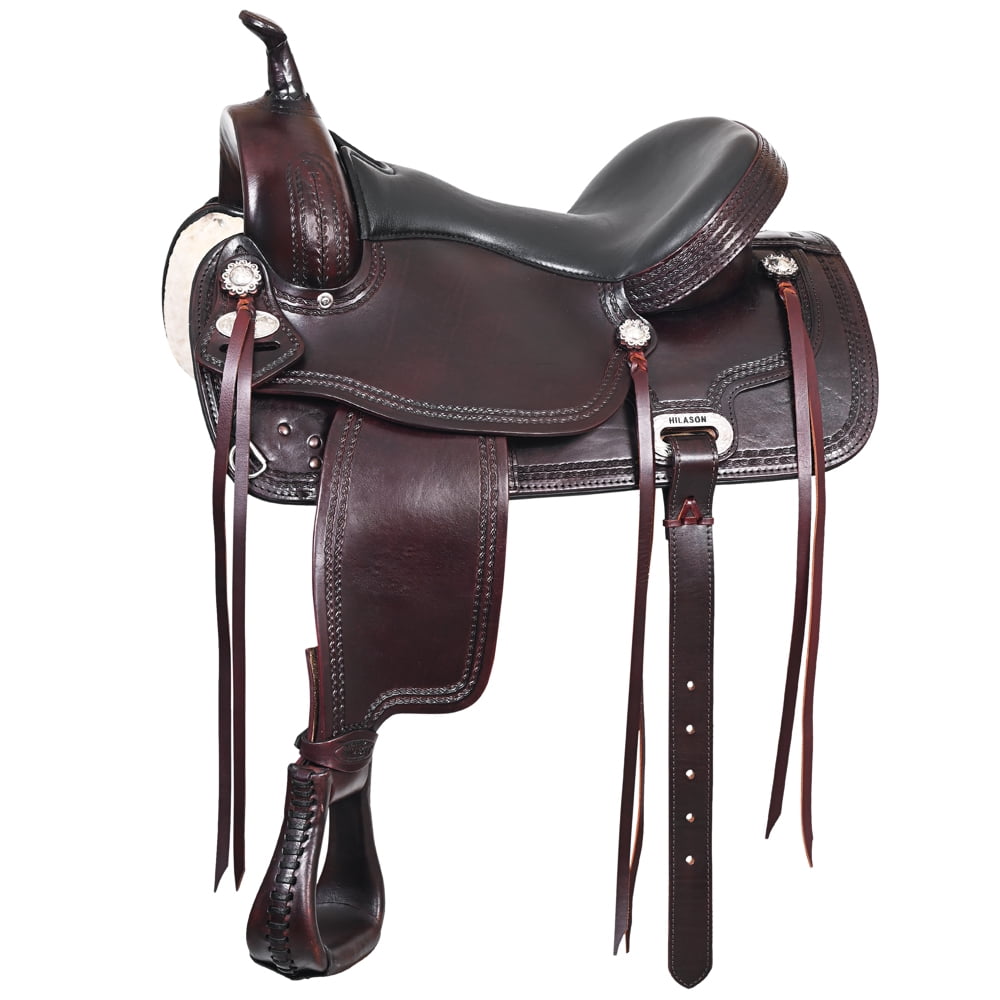 Sac de selle en cuir Western Horse, selle de trail