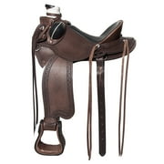 17 In Western Horse Wade Saddle American Leather Ranch Roping Dark Brown Hilason