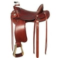 thumbnail image 1 of 17 In Western Horse Wade Saddle American Leather Ranch Roping Mahogany Hilason, 1 of 8