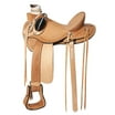 Collier De Poitrine Western Hilason Roping 95IB – Double épaisseur, Marron Clair, Taille 3 Pouces